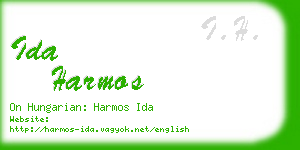 ida harmos business card